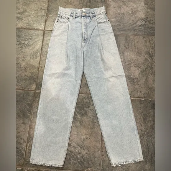 New! AGOLDE High Rise FoldWaistband Jeans‎ Denim Sz 25 $258