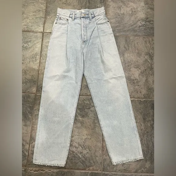 New! AGOLDE High Rise FoldWaistband Jeans‎ Denim Sz 25 $258