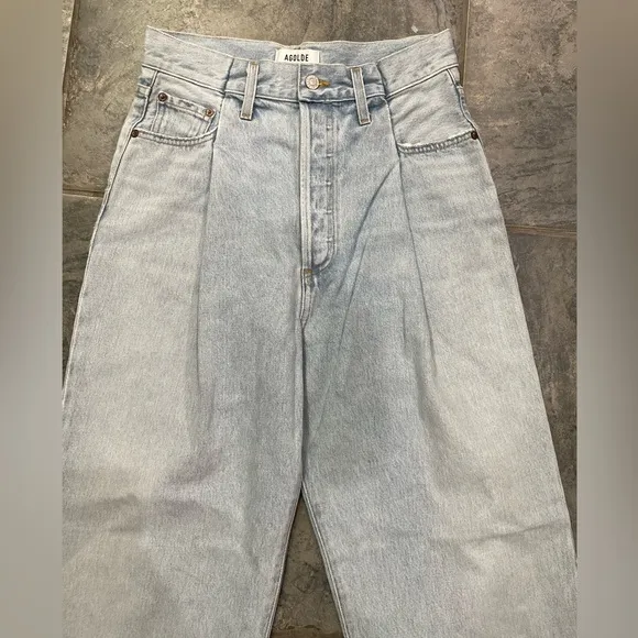 New! AGOLDE High Rise FoldWaistband Jeans‎ Denim Sz 25 $258