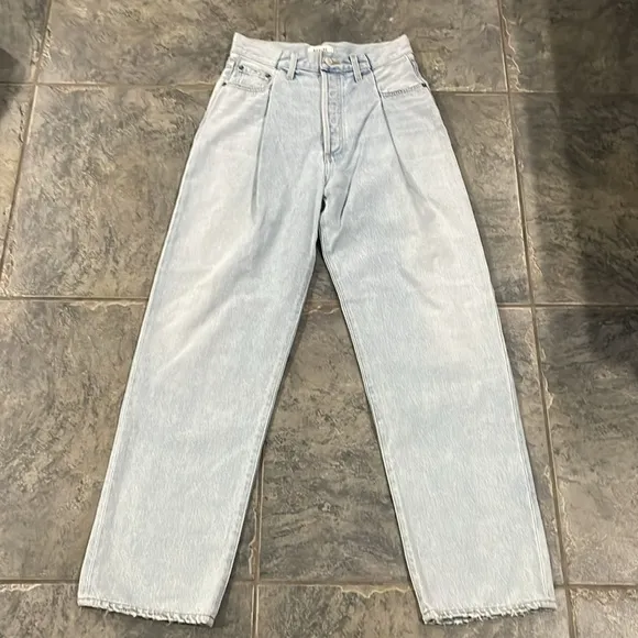 New! AGOLDE High Rise FoldWaistband Jeans‎ Denim Sz 25 $258