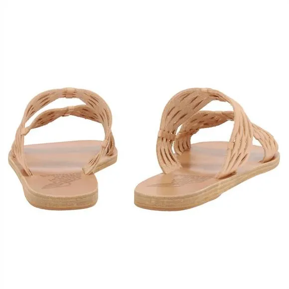 NEW ANCIENT GREEK SANDALS women's melia woven vachetta sandals in natural