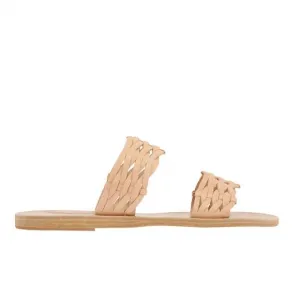 NEW ANCIENT GREEK SANDALS women's melia woven vachetta sandals in natural