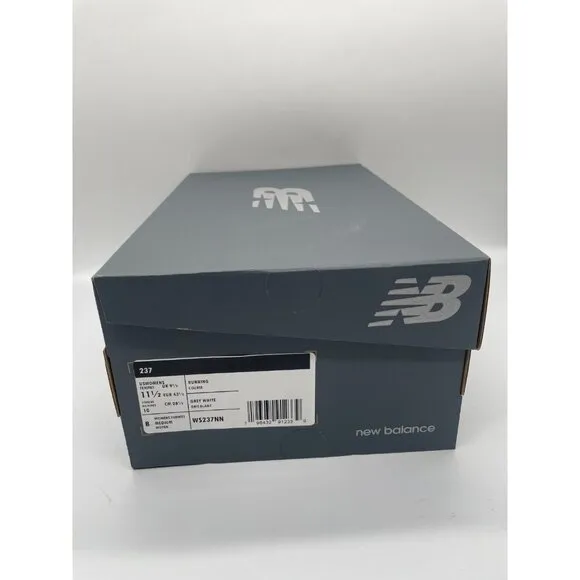 New Balance 237 Womens Sz 11.5 Sneakers Gray White Retro Running Shoes
