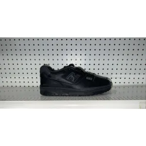 New Balance 550 Triple Black Mens Leather Athletic Shoes Sneakers Size 8.5