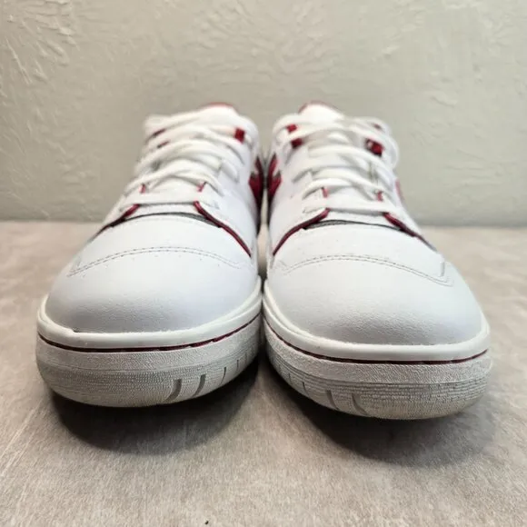 New Balance Boston College 550 Sneakers Mens 10.5 White Red Sporty Low Top Shoes