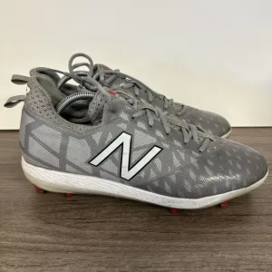 New Balance Mens Size 13 US Gray Low-Cut TPU Baseball Cleat Shoes COMPTG1