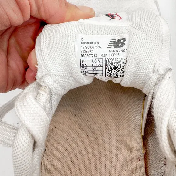 New Balance Numeric 306 Jamie Foy White Skate Shoes Mens 8 White