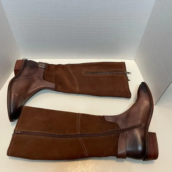 NEW BEDSTU Charity Tall Boots Brown Suede Womens Size 7
