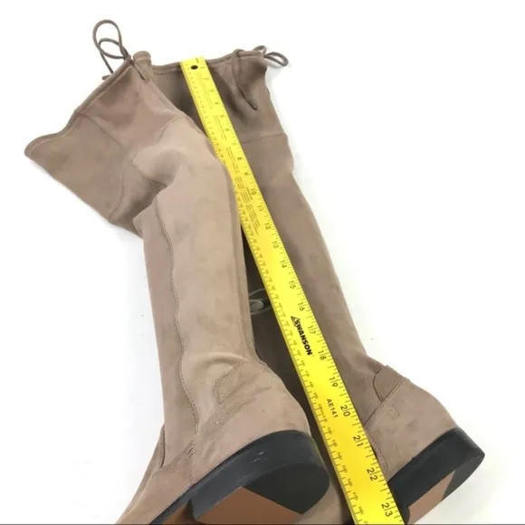 New! Dolce Vita Tan Suede Over the Knee Boots Sz 9