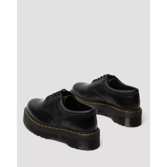 NEW Dr. Martens 8053 Leather Platform Chunky Casual Shoes Black Women's Size 6