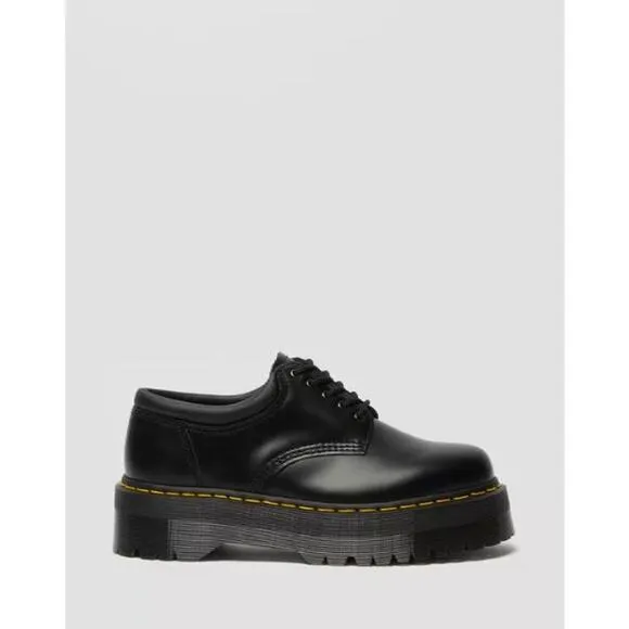 NEW Dr. Martens 8053 Leather Platform Chunky Casual Shoes Black Women's Size 6