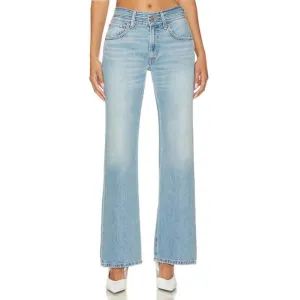NEW ETICA bianca banded bootcut jeans in saladita