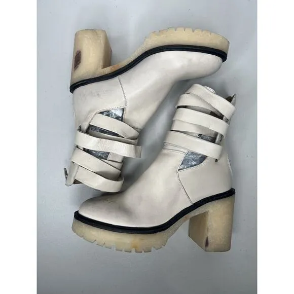 New Free People Women's Jesse Cutout Ankle Boot Size 37.5/7