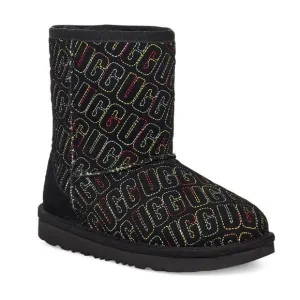 NEW Kids UGG Classic II Graphic Stitch Boots