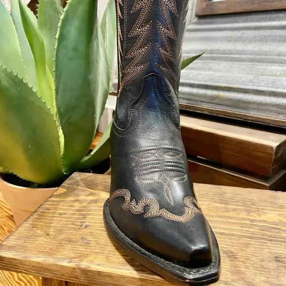 NEW LIBERTY BLACK women's cowboy boots in black