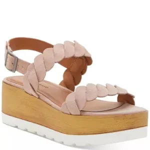 NEW! Lucky Brand Pink Platform Wedge Sandal - Size 8.5