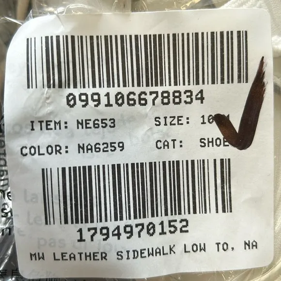 New Madewell Sidewalk Low-Top Sneakers in Leather NE653
