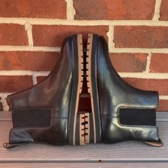 New Madewell The Ivy Chelsea Black Leather Boots