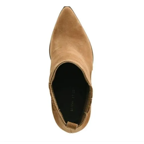 New Marc Fisher Women’s Ankle Boots sz 11 Madden Suede bootie brown tan western