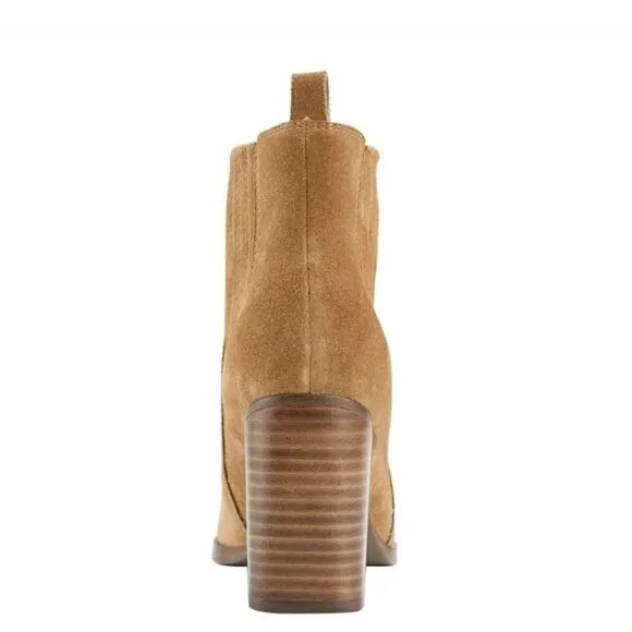 New Marc Fisher Women’s Ankle Boots sz 11 Madden Suede bootie brown tan western
