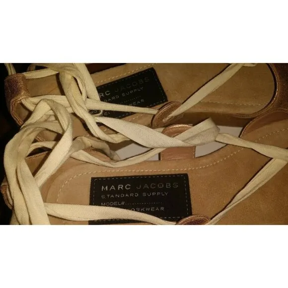 New Marc Jacobs Metallic Gladiator Sandals - Size 8 US - In Box