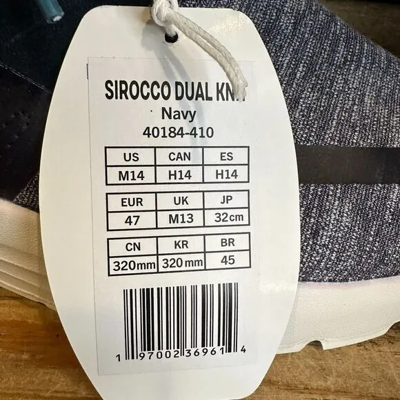 New Mens Hey Dude Sirocco Dual Knit Heather Navy Blue‎ Slip On Shoes Size 14 M