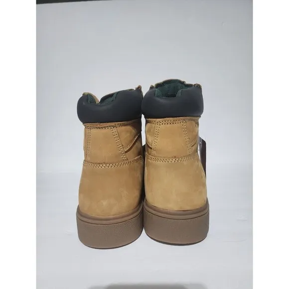 New Men's Tan Suede WOLVERINE CHEYENNE Leather Work Boots Oil Resistant Size 10