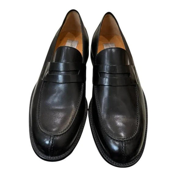 New Mezlan Coruna Men's Black Leather Slip-on Loafers Dress Shoes 8.5  8.5M