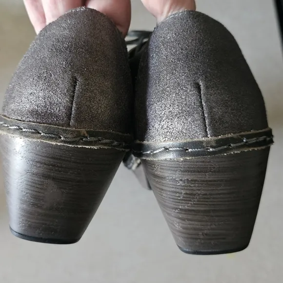 NEW! NAOT Women's Leather Besalu Voyage Lace Up Wedge Oxford Pump Heel 40=9/9.5.