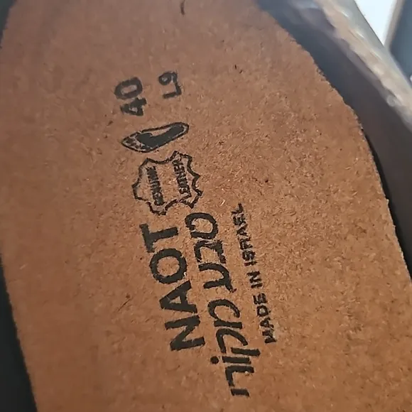 NEW! NAOT Women's Leather Besalu Voyage Lace Up Wedge Oxford Pump Heel 40=9/9.5.
