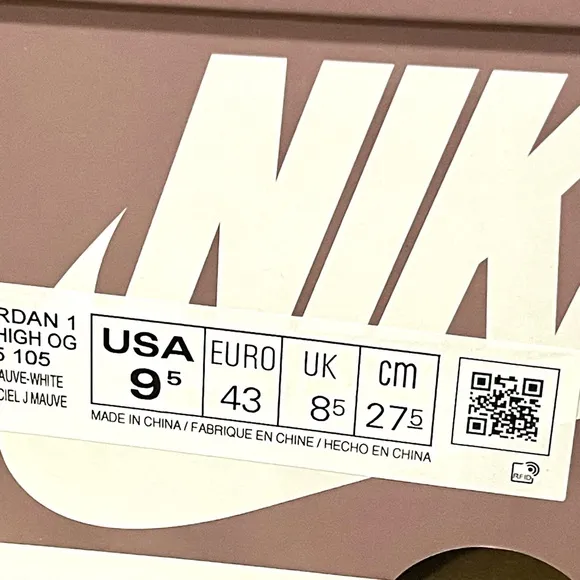New Nike Air Jordan 1 Retro High OG Purple sneakers