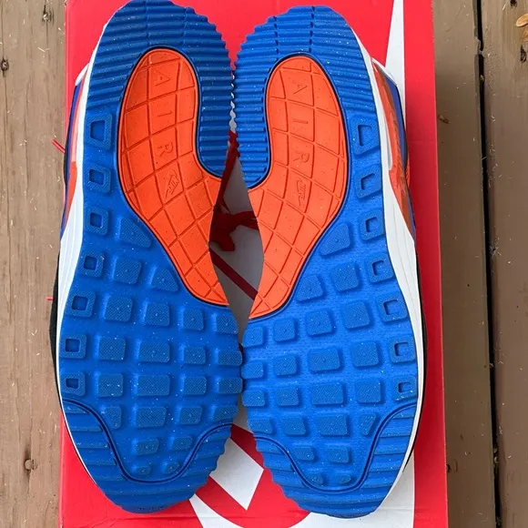 NEW Nike Air Max Florida Orange Blue Casual Sneaker - Size Mens 10 | Womens 11.5