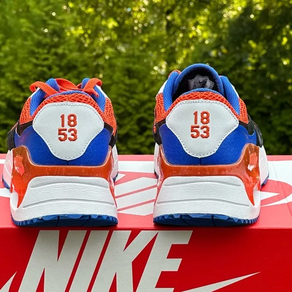 NEW Nike Air Max Florida Orange Blue Casual Sneaker - Size Mens 10 | Womens 11.5