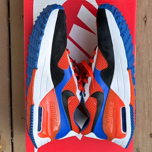 NEW Nike Air Max Florida Orange Blue Casual Sneaker - Size Mens 10 | Womens 11.5