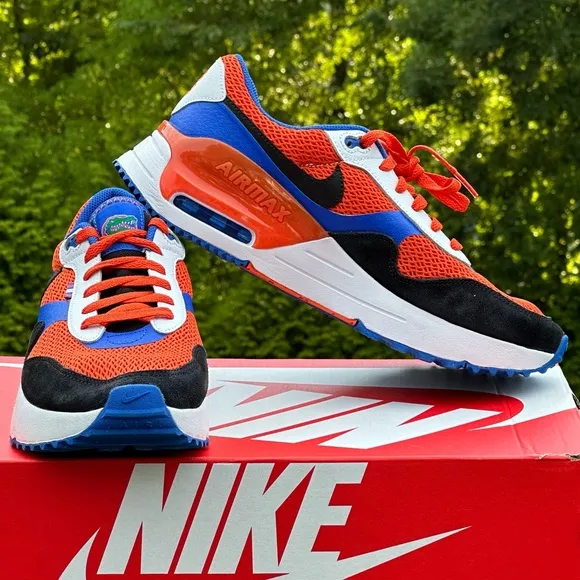 NEW Nike Air Max Florida Orange Blue Casual Sneaker - Size Mens 10 | Womens 11.5