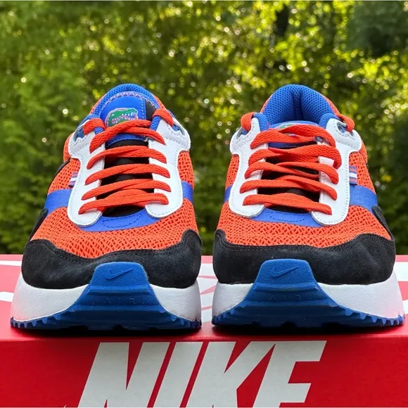 NEW Nike Air Max Florida Orange Blue Casual Sneaker - Size Mens 10 | Womens 11.5