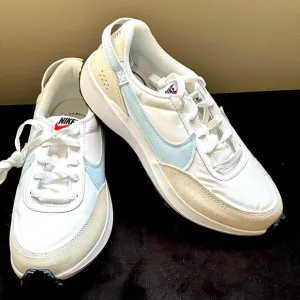 NEW Nike Waffle Debut White / Light Blue - Size Wms 7 US | Mens 5.5 US