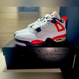 NEW Nike Air Jordan 4 Retro Red Cement DH6927-161 Men's Size 11 Sneakers Shoes