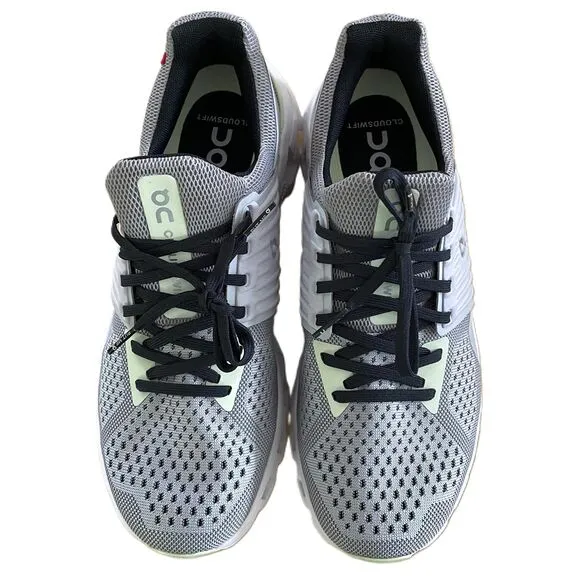 NEW NWOT ON Cloudswift Gray White Mesh Lace Up CloudTec Running Shoes Womens 9.5