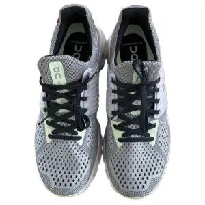 NEW NWOT ON Cloudswift Gray White Mesh Lace Up CloudTec Running Shoes Womens 9.5