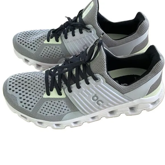 NEW NWOT ON Cloudswift Gray White Mesh Lace Up CloudTec Running Shoes Womens 9.5