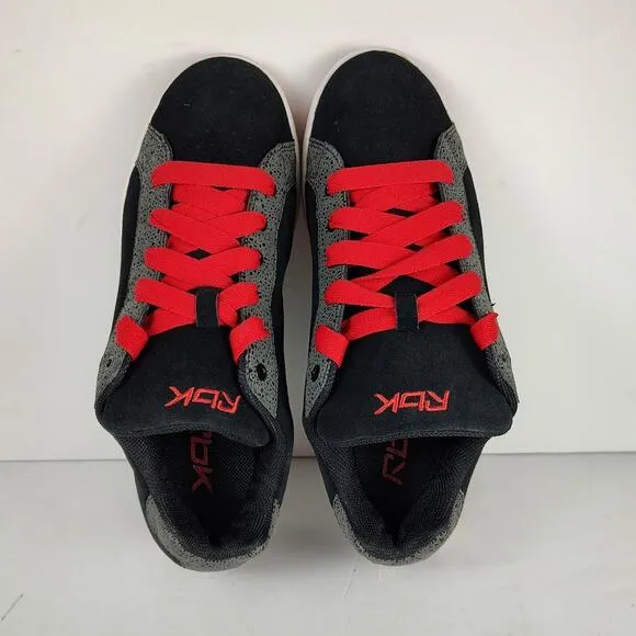 New Rare Vintage Reebok Musika Black Red Skate Shoes 2004 mens size 8