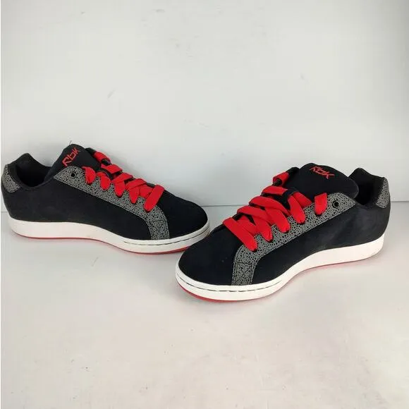 New Rare Vintage Reebok Musika Black Red Skate Shoes 2004 mens size 8