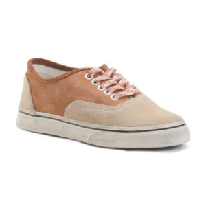 NEW RE/DONE 70s Low Top Skate Sneakers NEUTRAL MULTI 864tn