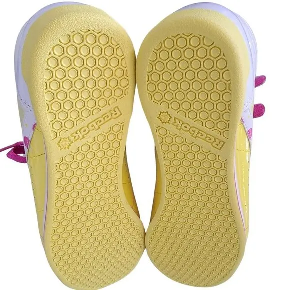 NEW Reebok Classic High Liquid Spring Dots Yellow Hot Lips Sneakers Size 7.5