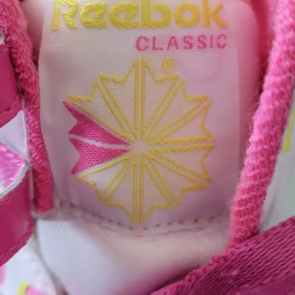 NEW Reebok Classic High Liquid Spring Dots Yellow Hot Lips Sneakers Size 7.5