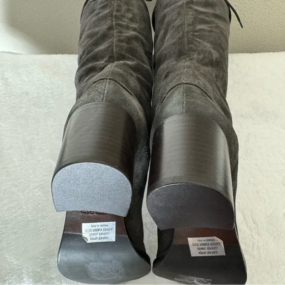 New! Retail $225 Vero Cuoio Suede Leather Knee High/Over Knee Boots Size 9.5M
