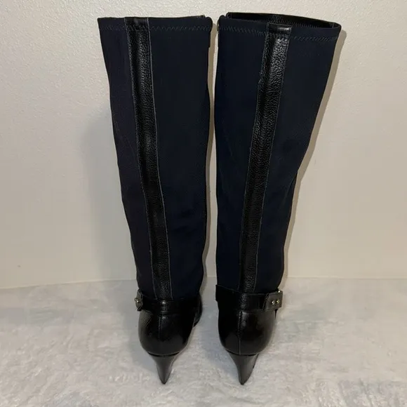 New! Retail $99 Steven By Steve Madden Tall Black Leather Size 8.5