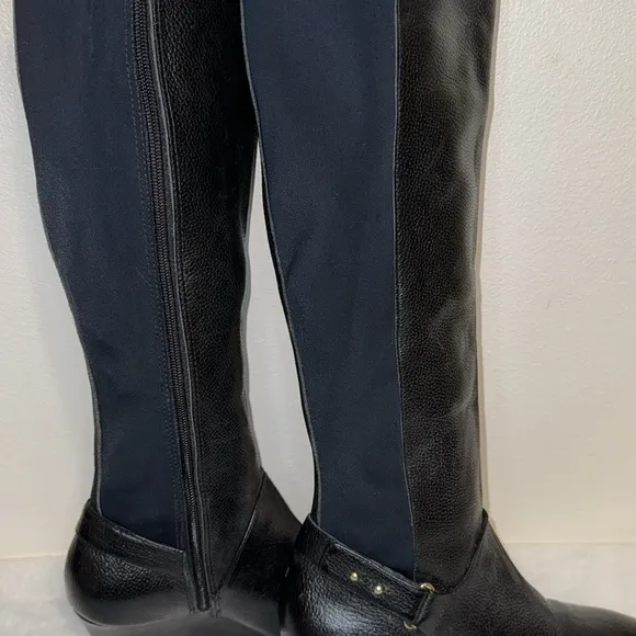 New! Retail $99 Steven By Steve Madden Tall Black Leather Size 8.5