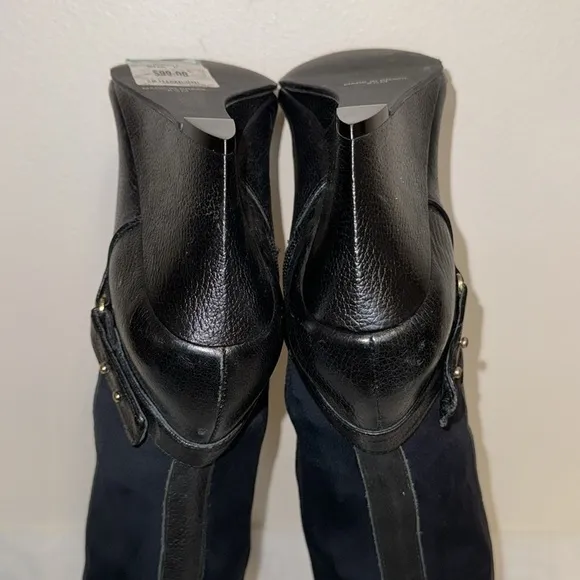 New! Retail $99 Steven By Steve Madden Tall Black Leather Size 8.5